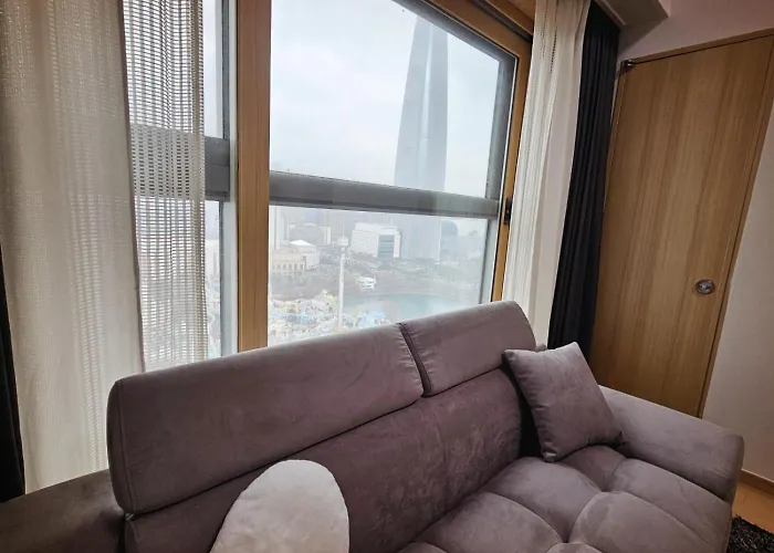 Skylakestay - Jamsil Luxury Skyline View Seokchon Lake, Lotte Tower, Lotte World Seoul